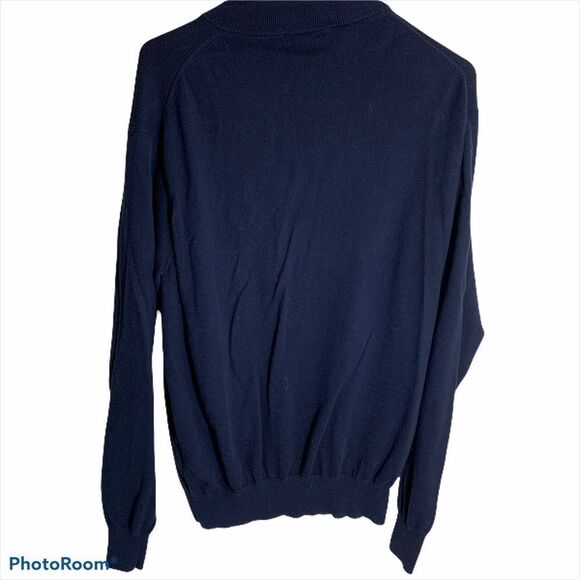 Peter Millar‎ Blue Soft Quarter Zip Pullover Sweater Size Medium - Picture 3 of 7